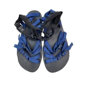 Teva Women's 7 Blue Black Strappy Slingback Sport Sandals